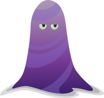 Goblin, Creature, Monster, Character - Purple Ghost (363x340), Png Download