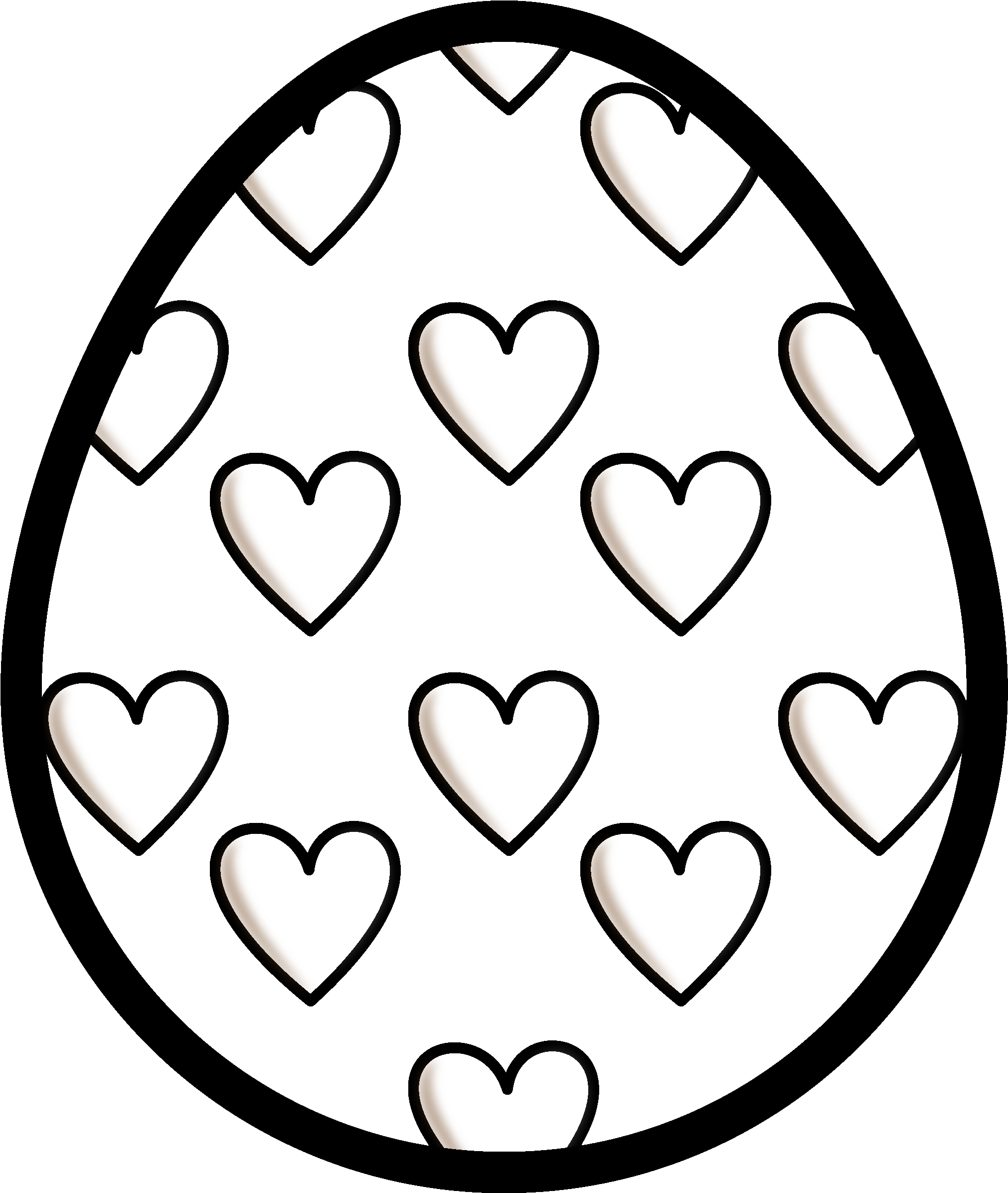 Easter Clipart Contains 34 High Quality 300dpi Png - Easter Eggs Line Art (2953x2953), Png Download