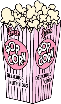 Just Love This Tumblr Popcorn Clipart, It's Super Cute - Popcorn Png (327x403), Png Download