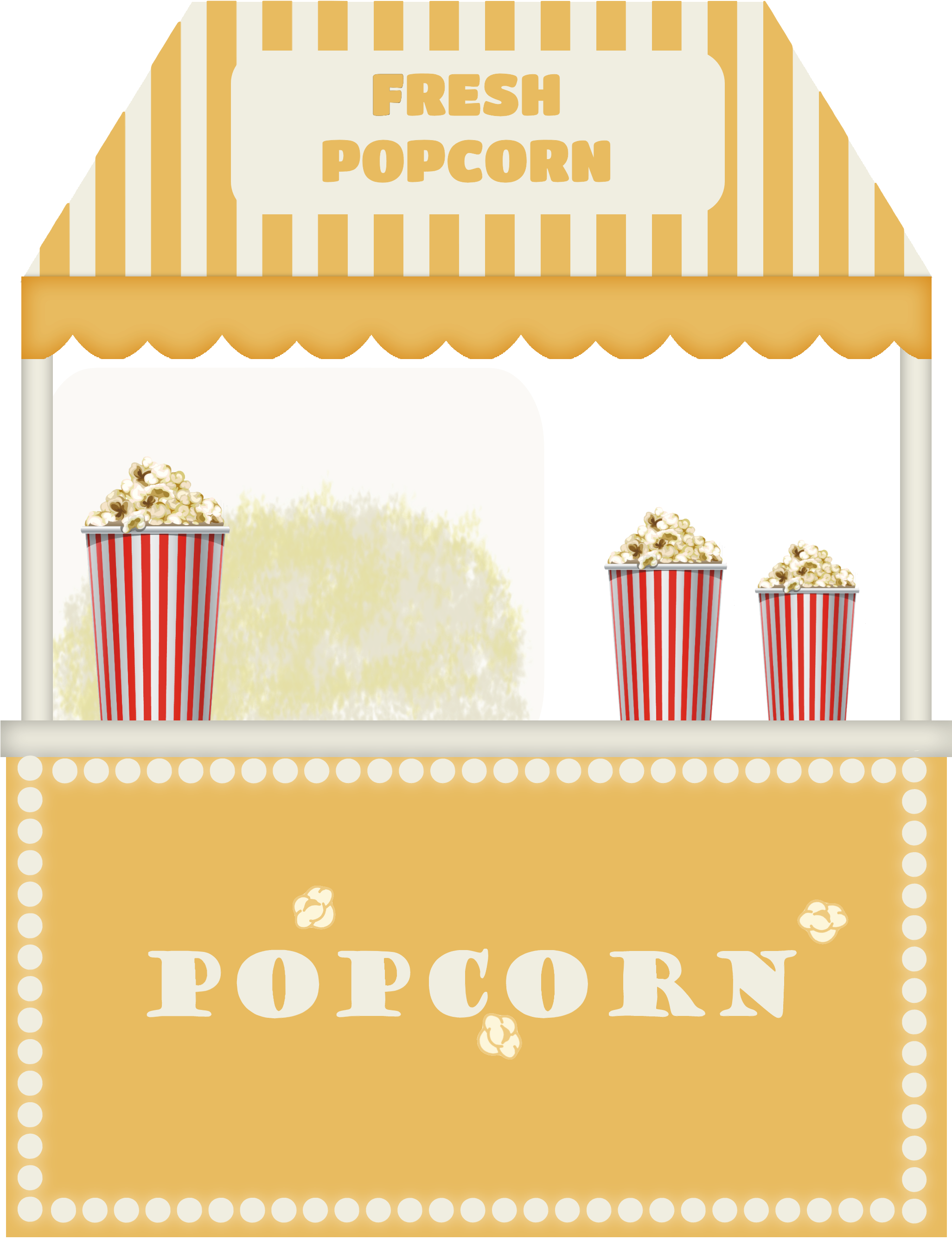 Popcorn Cotton Candy Clip Art - Clip Art (2100x2700), Png Download