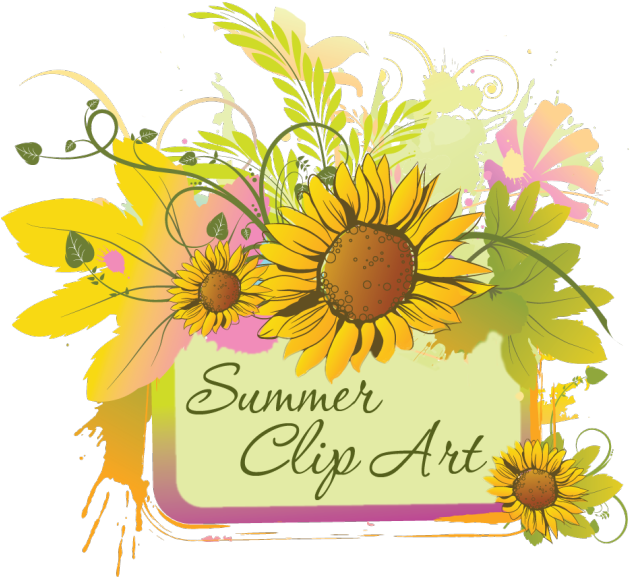 Summer Clip Art Of June July And August Graphics Tozj74 - Clip Art Free First Day Of Summer (639x586), Png Download