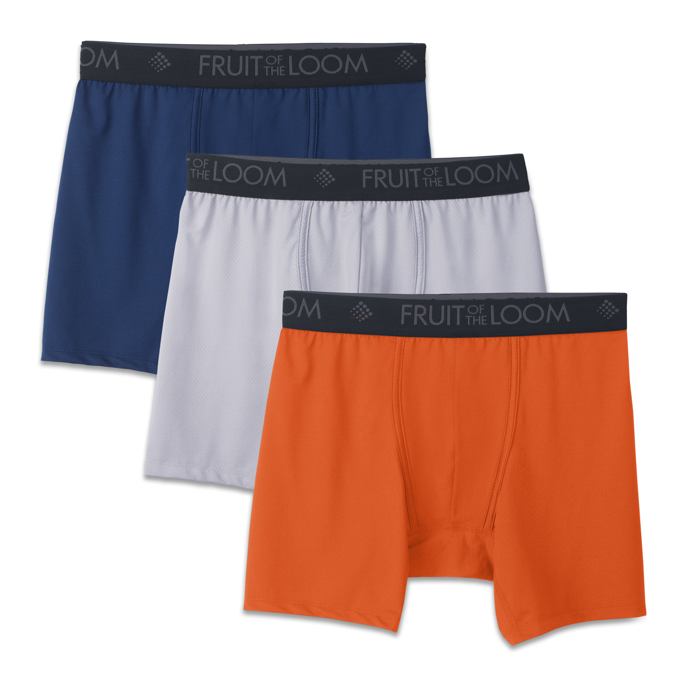 Men's 3 Pack Breathable Lightweight Micro Mesh Boxer - Fruit Of The Loom Men's 3-pack Lightweight Micro-mesh (2232x2768), Png Download
