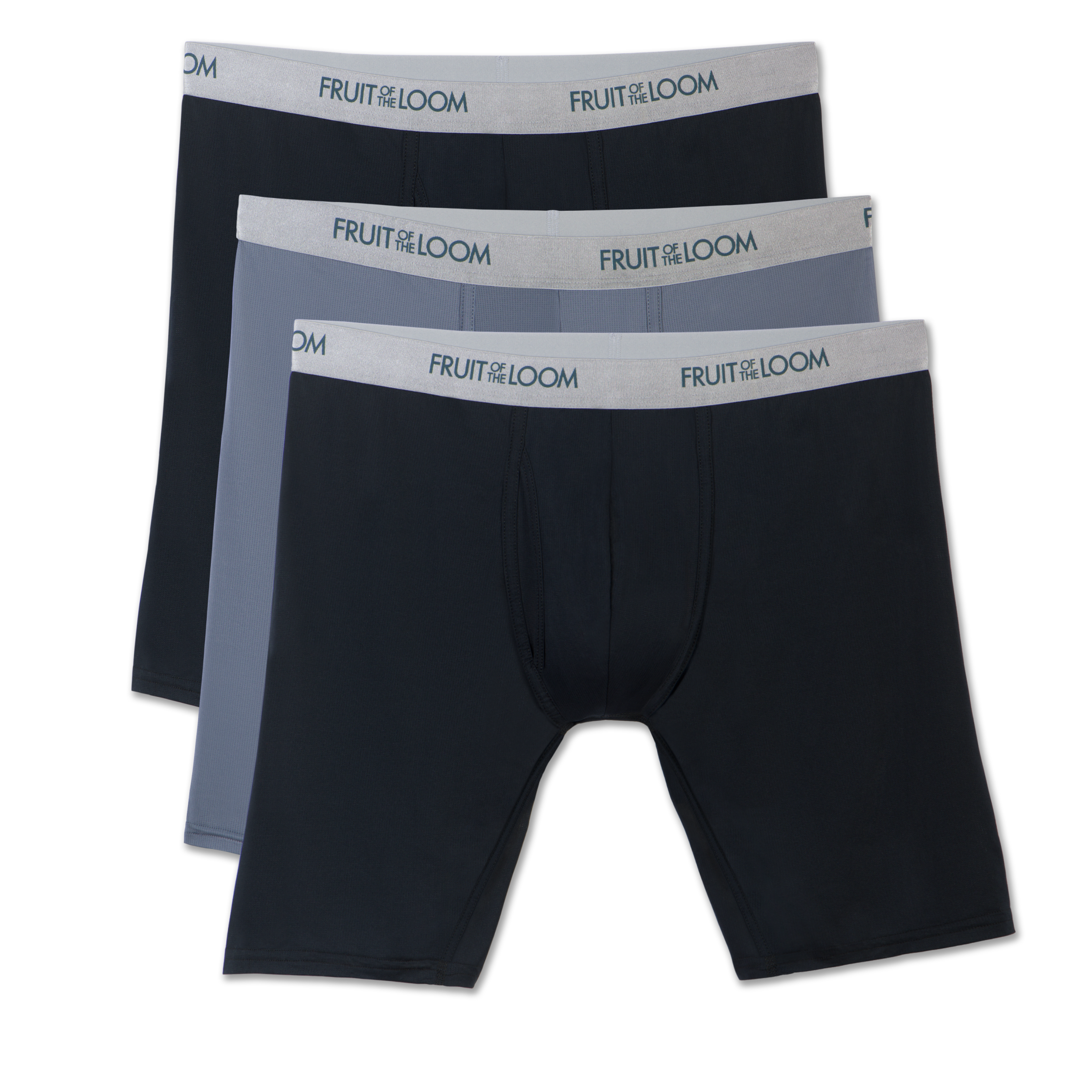 Men's Everlight Long Leg Black/gray Boxer Briefs, 3 - Underpants (2232x2768), Png Download