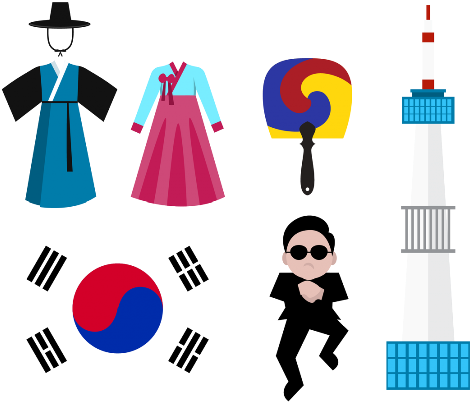 Korea Flag Png Transparent Image - South Korea Flag (1024x844), Png Download