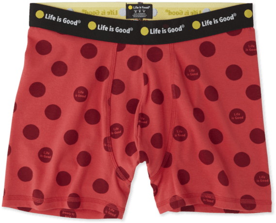 Men's Life Is Good Boxer Brief (570x570), Png Download