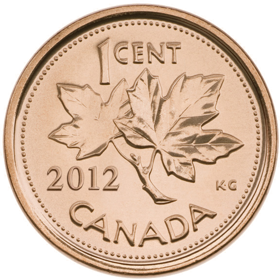 Goodbye Canadian Penny - 2012 Canadian Penny (576x576), Png Download