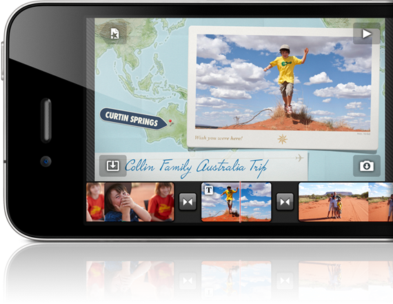 Imovie Iphone 4 (570x441), Png Download