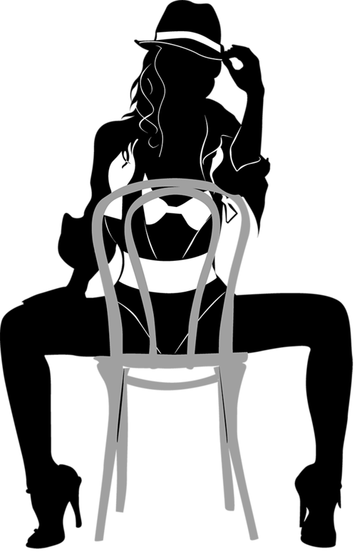 Silhouettes - Silhouette Drawings (517x800), Png Download