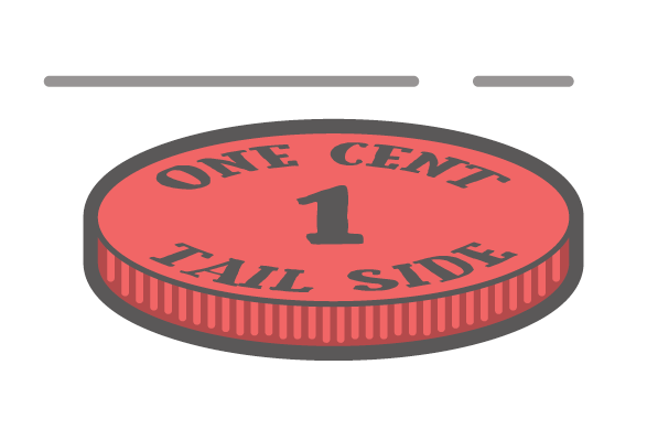 Face Down Pennies - Circle (618x618), Png Download