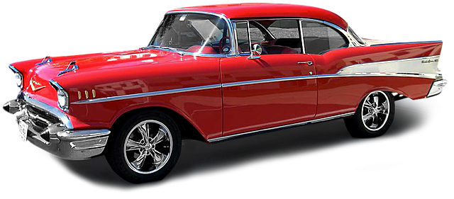 Share This Image - 57 Chevy Png (657x305), Png Download