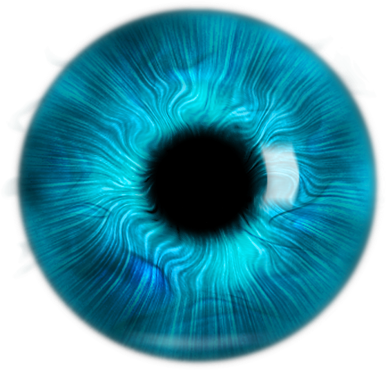 Evil Eyeball Png Image Black And White Download - Blue Eyes Png Hd (1024x768), Png Download