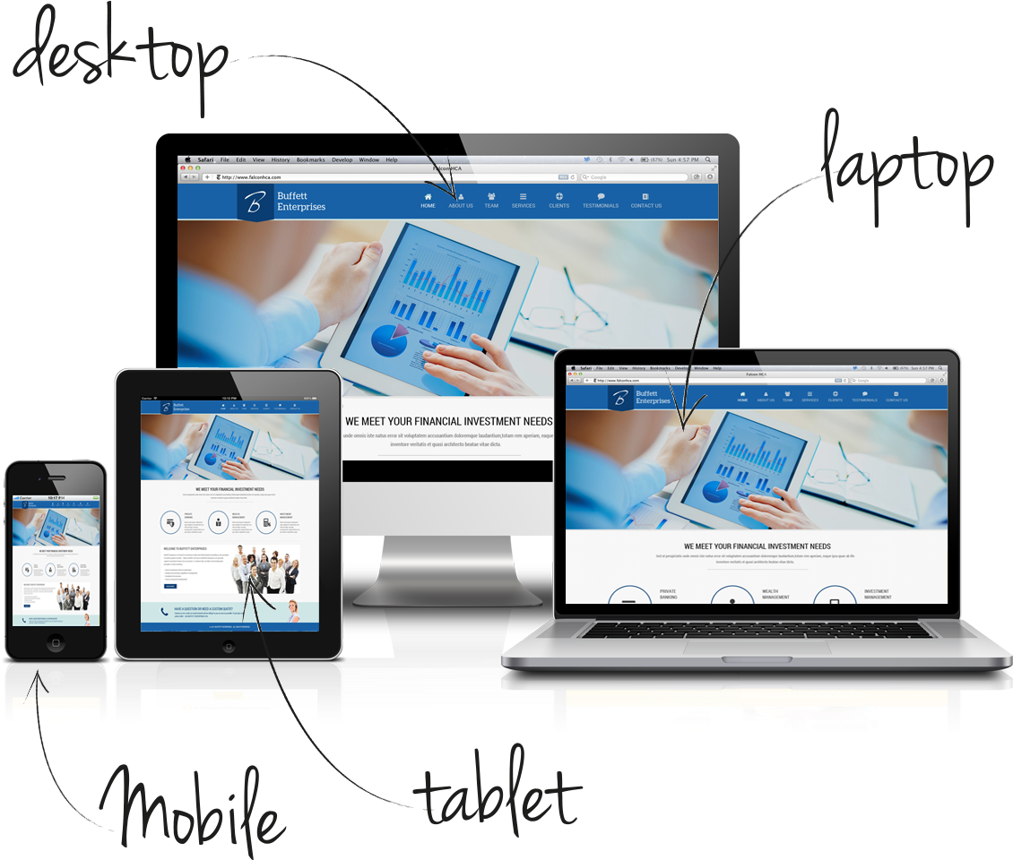 Almost Every New Client These Days Wants A Mobile Version - Web Design (1155x1000), Png Download