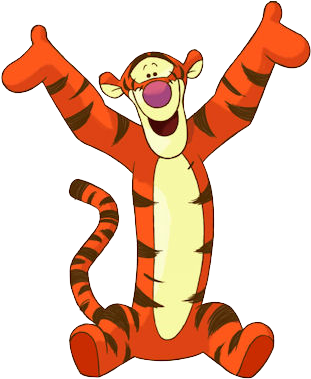 Tigger Sit Happy Tigger Clip Art 324 - Disney Winnie The Pooh Tigger (324x389), Png Download
