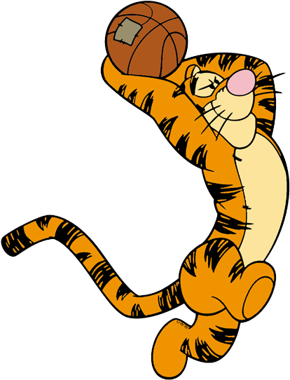 Tigger-basketball2 - Winnie The Pooh Tigger Basketball (420x549), Png Download