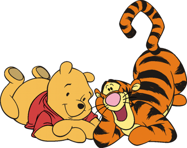 Tigger Png Image Background - Vector Winnie The Pooh (600x474), Png Download