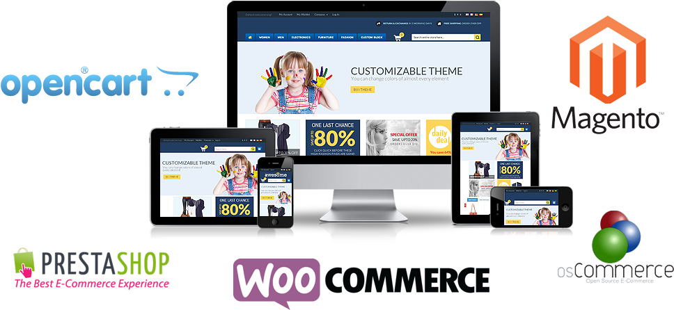 E-commerce Website Designing By Shubh Business Solution - E Commerce Website Png (1000x500), Png Download