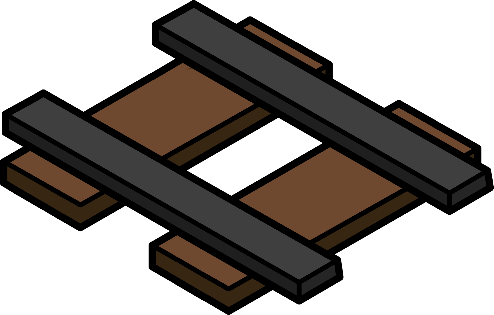 Railroad Piece - Via Del Tren Png (1729x1105), Png Download