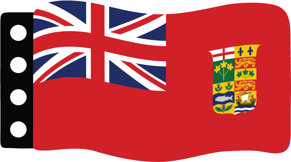 Canada - Canadian Red Ensign 1868 (1080x615), Png Download