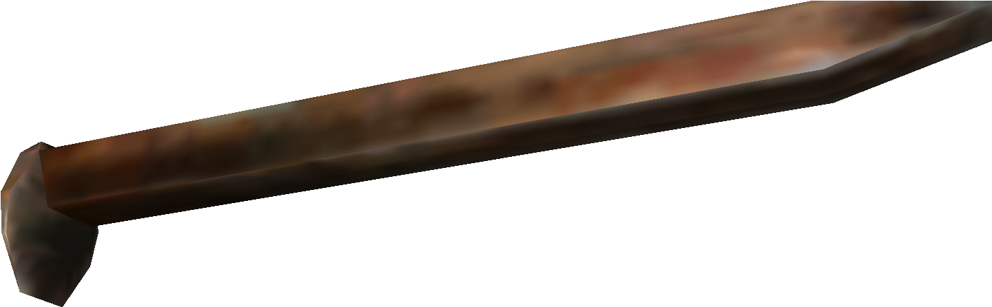 Fo3 Railway Spike - Hardwood (1463x619), Png Download