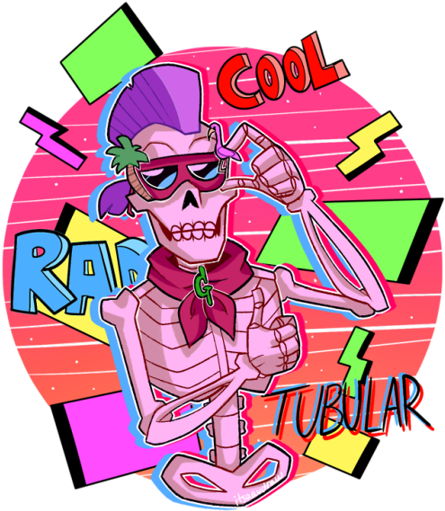 Transparent Pink Tumblr Skeleton Art Pretty Png Transparent - Goosebumps (500x576), Png Download