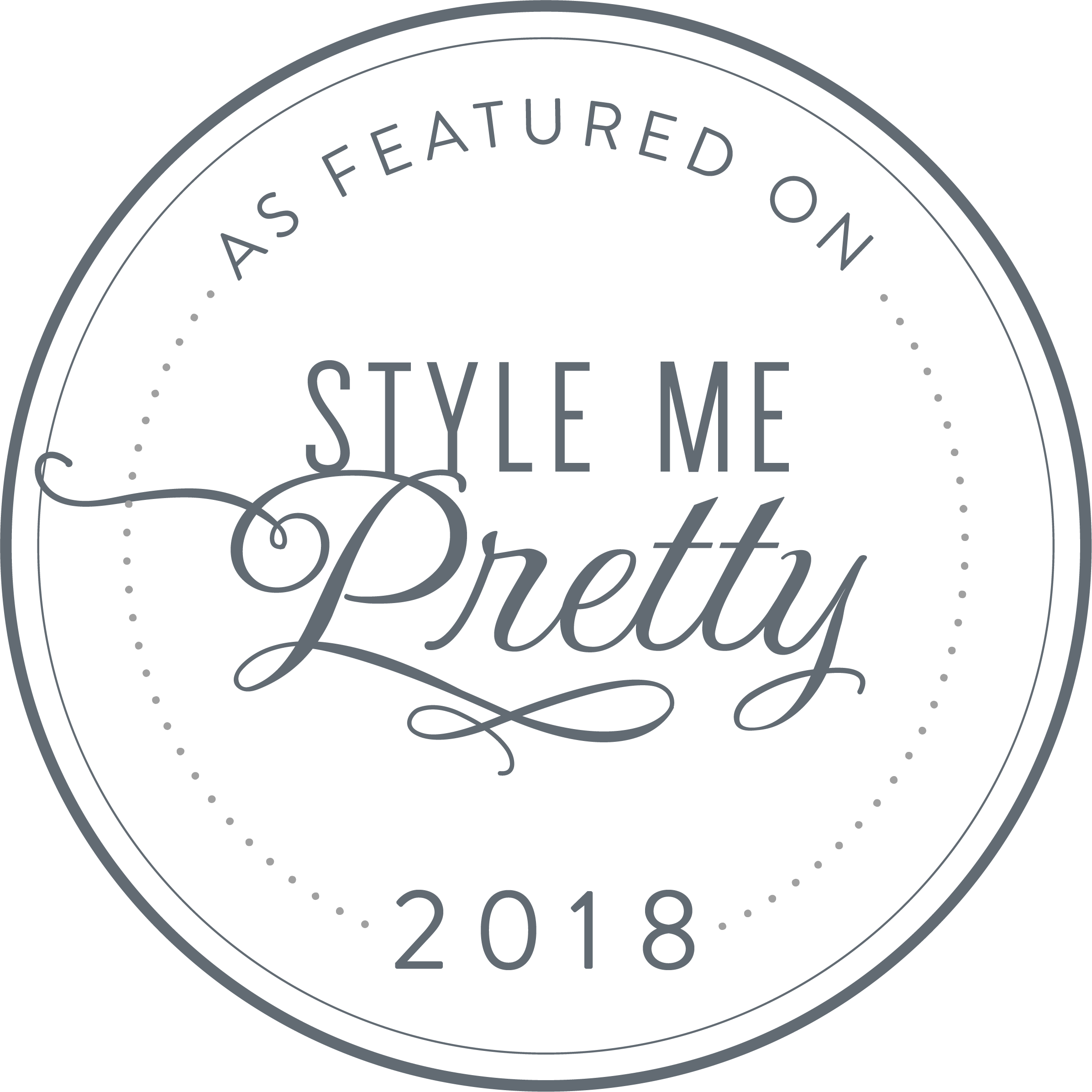 Smp Badges - Style Me Pretty 2018 (2392x2392), Png Download
