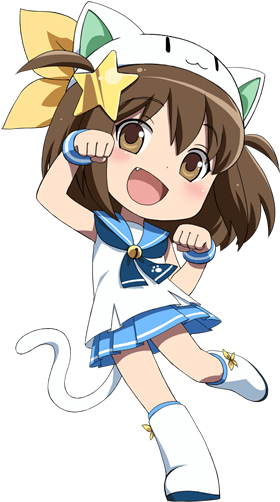 Character 01 Img Pretty - Nyan Tan Etotama Gif (327x536), Png Download