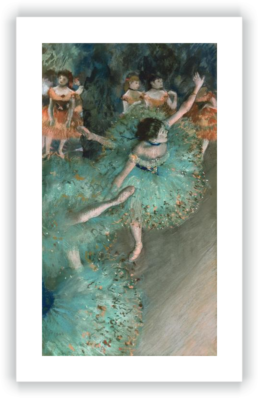 Swaying Dancer - Dancer In Green Degas (525x800), Png Download