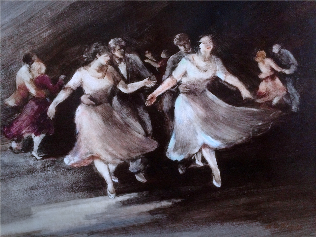 Hilde Kayn New York Painter The Dance C - Painting (1400x1400), Png Download