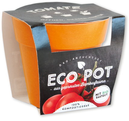 Eco Pot - Anzuchtset Tomate (500x500), Png Download