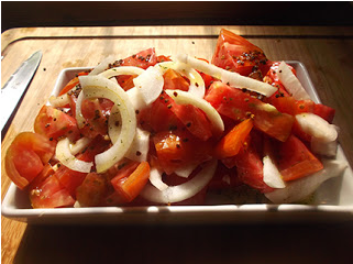 Tomate Y Cebolla - Salad (400x300), Png Download