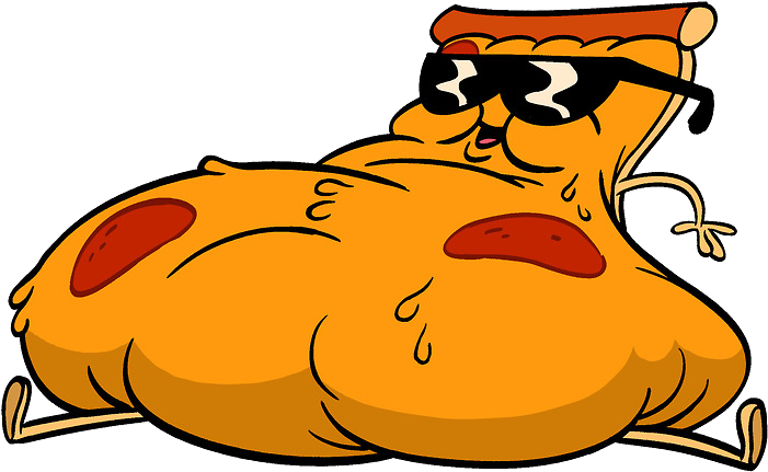 Transparent Fat Steve - Uncle Grandpa Fat Pizza Steve (714x469), Png Download
