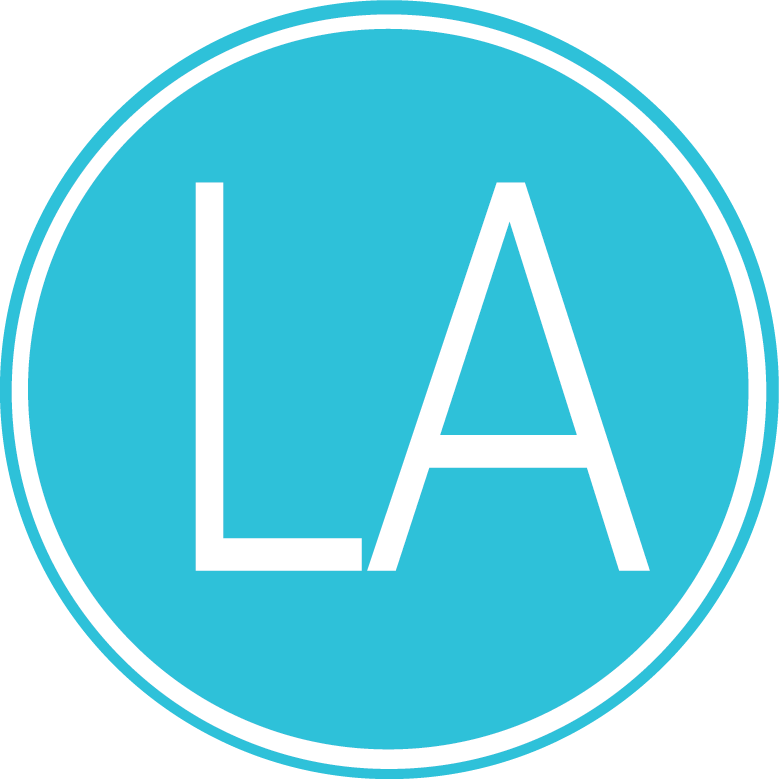 Cropped La Logo White Fill Web - Circle (779x779), Png Download