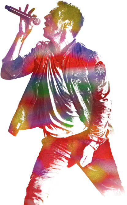 Bleed Area May Not Be Visible - Chris Martin Coldplay Watercolor Portrait On Worn Distressed (567x700), Png Download