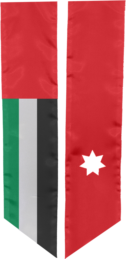Study Abroad Sash For Jordan - Flag (694x1041), Png Download