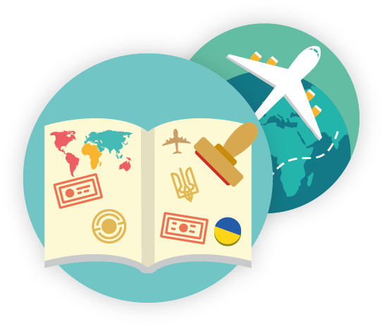 Ukraine Tourist Visa Types - Visitor Visa (564x483), Png Download