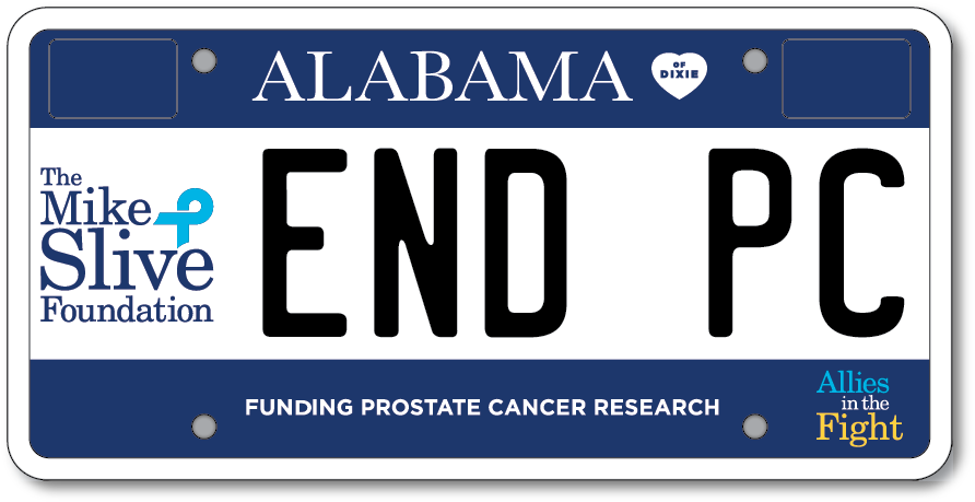 Let's Get The Mike Slive Foundation For Prostate Cancer - Alabama License Plate 2019 (937x505), Png Download