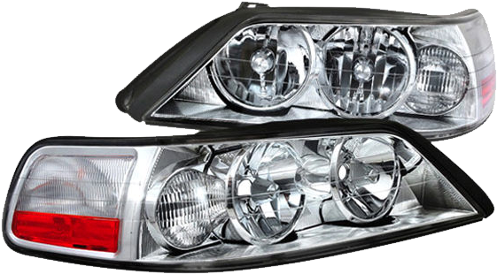 Headlight Assembly Replacement - Car Head Light (600x496), Png Download