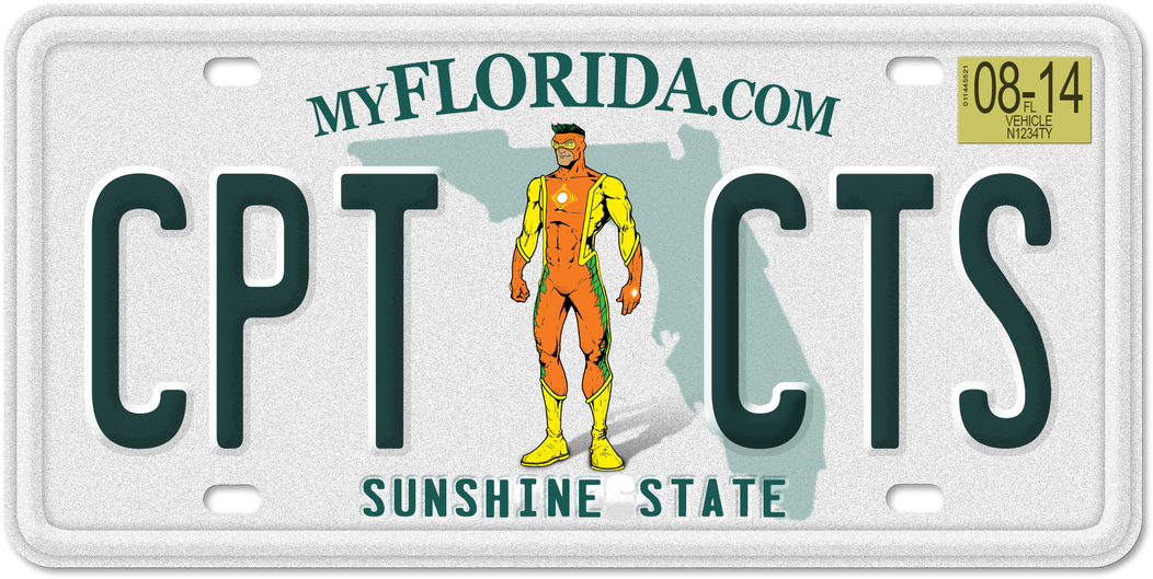 Marvel Comics License Plate (1100x618), Png Download