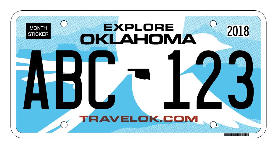 Oklahomans To Pay $5 Fee For Newly Designed License - Oklahoma License Plate 2017 (936x504), Png Download
