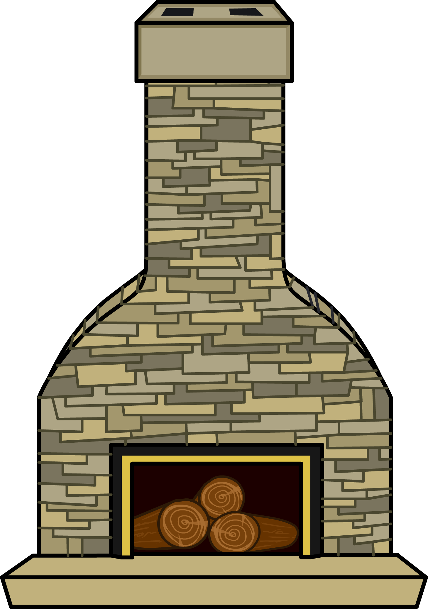 Cozy Fireplace Sprite 007 - A Cozy Fireplace (1459x2076), Png Download