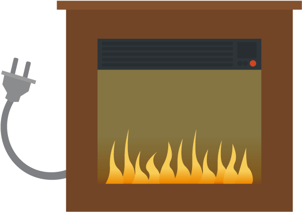 Eps - Electric Fireplace (700x700), Png Download