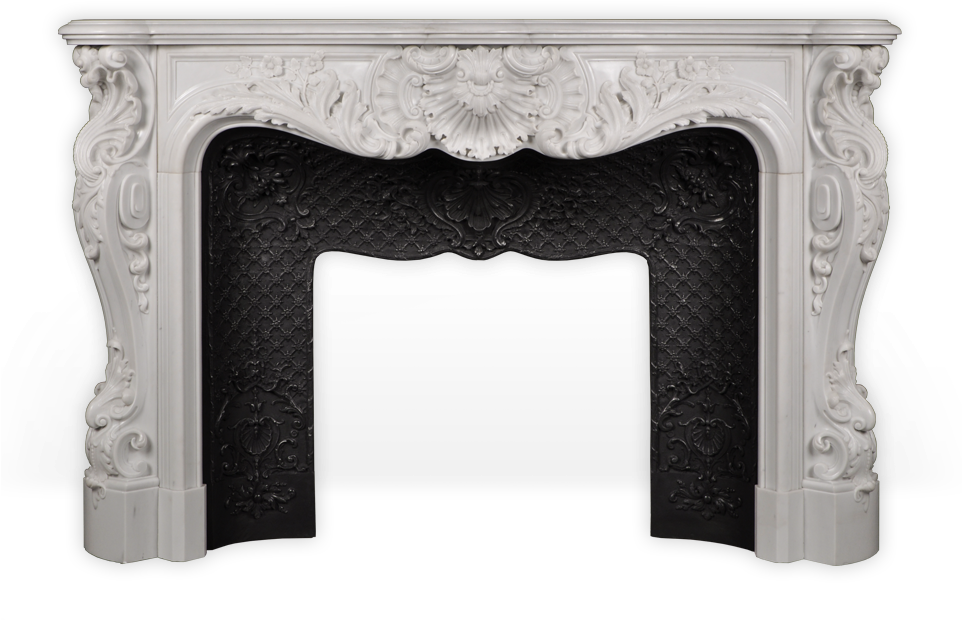 Palais Bourbon Is An Exceptional Custom-made Marble - White Fireplace Transparent (961x961), Png Download
