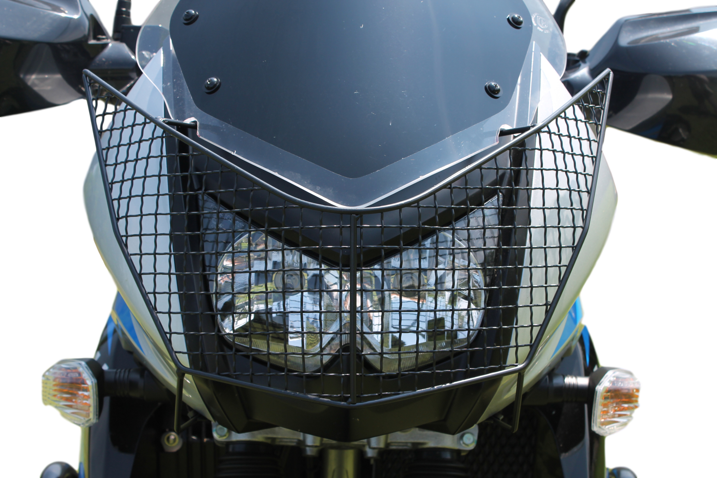 Klr 650 Headlight Guard - Kawasaki Klr650 (2508x1672), Png Download
