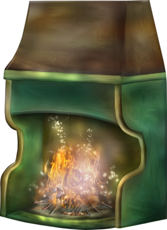 Tube - Fireplace (581x800), Png Download