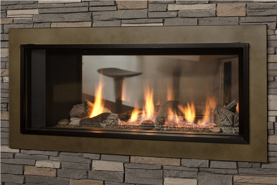 Fireplaces - Double Sided Electric Flame Fires (1100x620), Png Download
