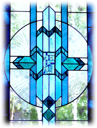 By Henrita Frost, Ssnd - Stained Glass (375x495), Png Download