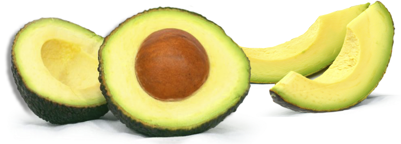 Img Aguacate Footer - Aguacate En Rodajas Png (800x300), Png Download