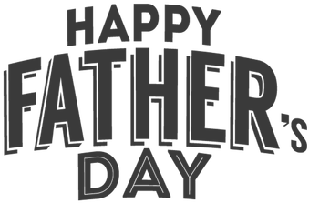 Happy Fathers Day Grey Text - Happy Fathers Day Clipart Png (400x400), Png Download