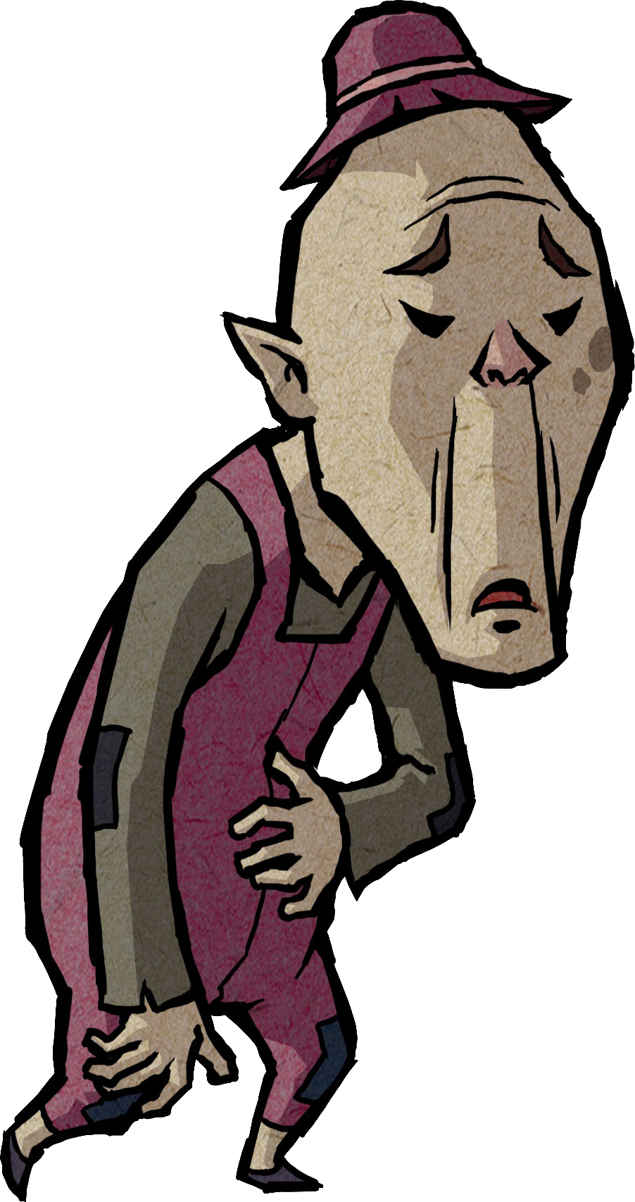 Zelda Wind Waker Old Man (902x1707), Png Download