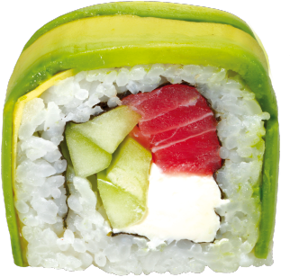 Aguacate Maki - Sushi Aguacate Png (500x500), Png Download